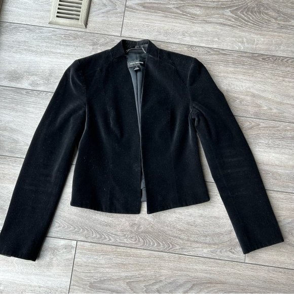 Club  Monaco Stand Collar Velvet Blazer - Picture 4 of 15